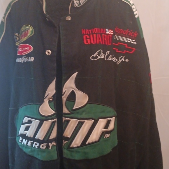 Dale Earnhardt jr. Black Racing Jacket size 2xl - Picture 2 of 12